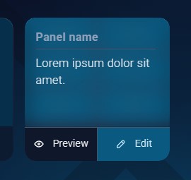 Panel overview - edit